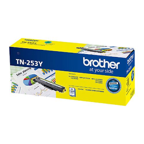 Picture of Brother TN253 Yellow Toner Cart