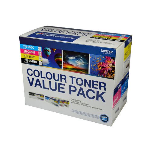 Picture of Brother TN25x Clr Value 4 Pack