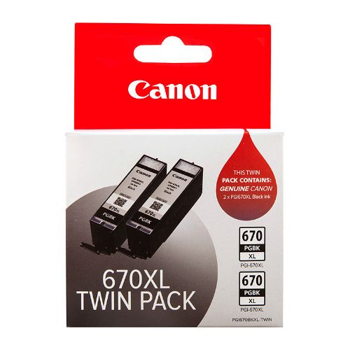 Picture of Canon PGI670XL Black Ink Twin Pk
