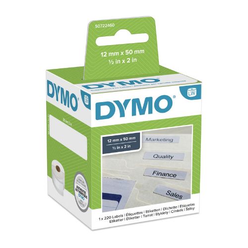 Picture of Dymo LW File Label 12mm x 50mm