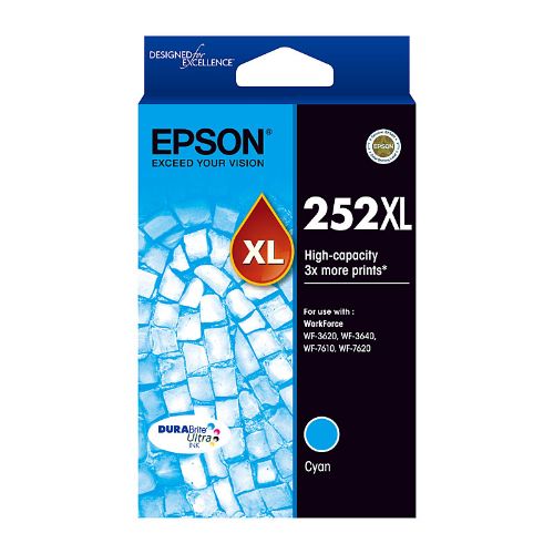 Picture of Epson 252XL Cyan Ink Cart