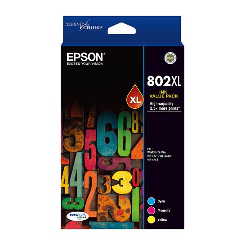 Picture of Epson 802XL CMY Colour Pack