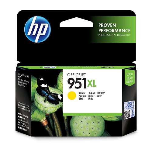 Picture of HP #951XL Yellow Ink CN048AA