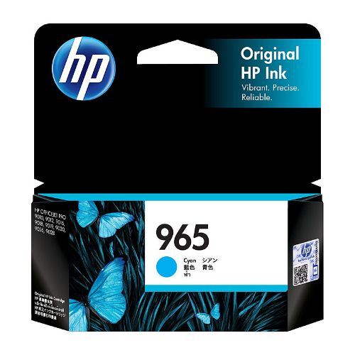 Picture of HP #965 Cyan Ink 3JA77AA