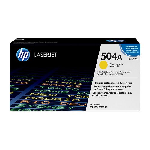 Picture of HP #504A Yellow Toner CE252A