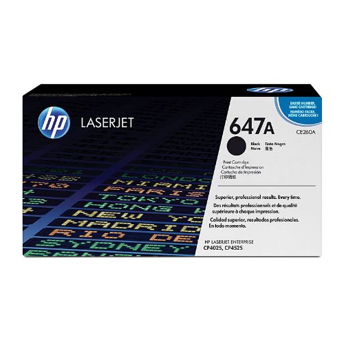 Picture of HP #647A Black Toner CE260A