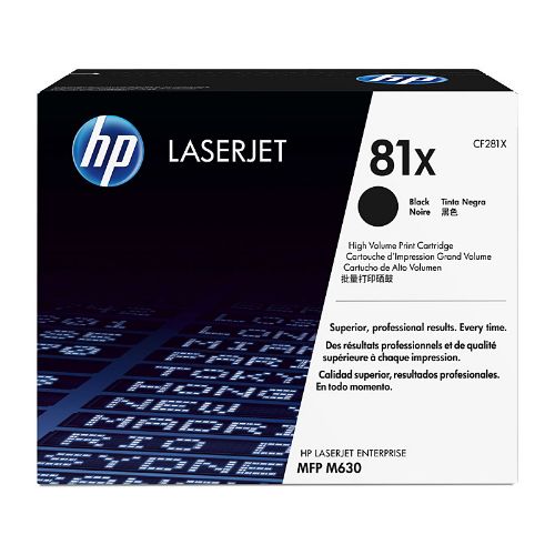 Picture of HP #81X Black Toner CF281X