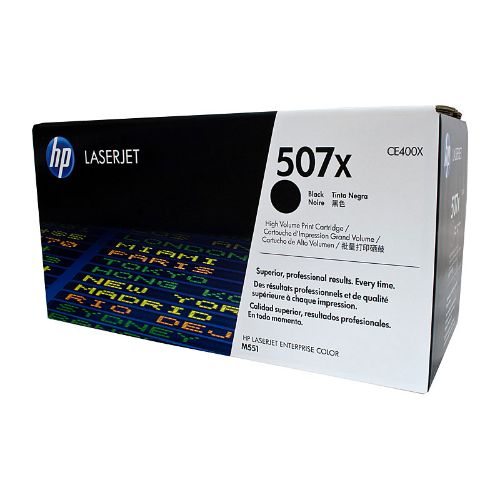 Picture of HP #507X Black Toner CE400X