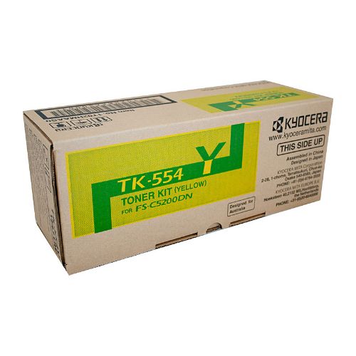 Picture of Kyocera TK554 Yellow Toner