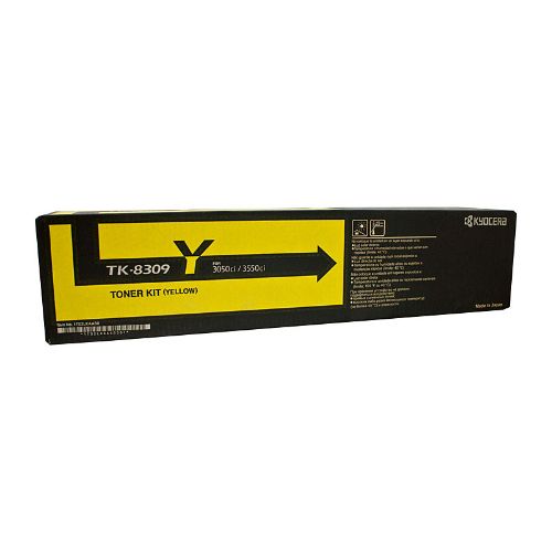 Picture of Kyocera TK8309Y Yellow Toner