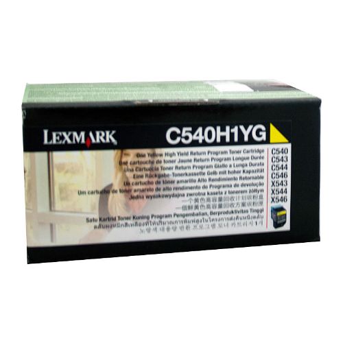 Picture of Lexm C540H1YG Yellow Toner