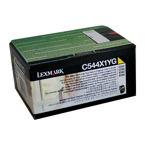 Picture of Lexm C544X1YG Yellow Toner