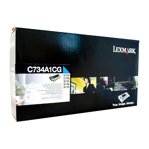 Picture of Lexm C734 Cyan Toner Cart