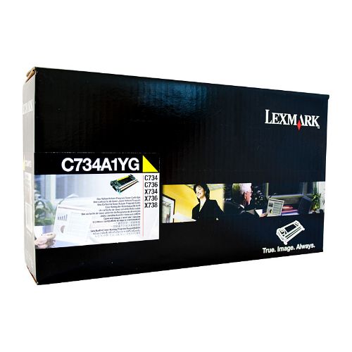 Picture of Lexm C734 Yellow Toner Cart