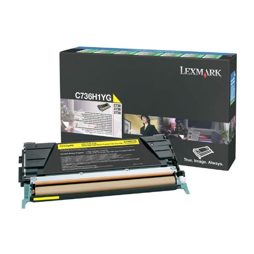 Picture of Lexmark C736 Yellow High Yield Toner