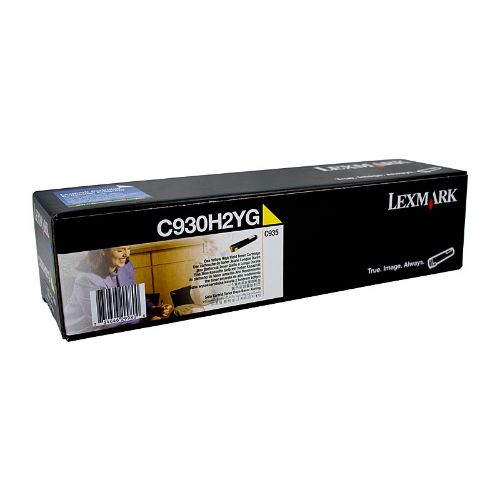 Picture of Lexm C930H2YG Yellow Toner