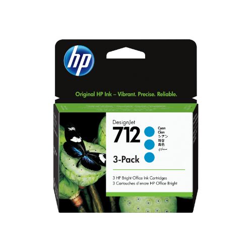 Picture of HP #712 29ml Cyan 3 Pk 3ED77A