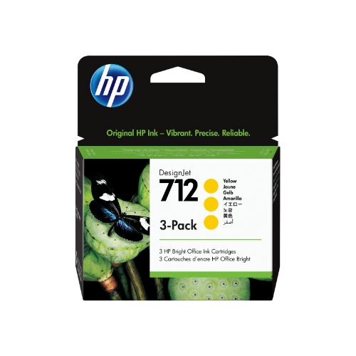 Picture of HP #712 29ml Yellow 3 Pk 3ED79A