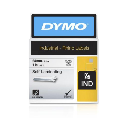 Picture of Dymo Rhino 24mm Wht Vinyl